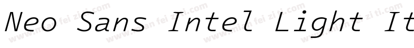 Neo Sans Intel Light Italic免费下载字体转换